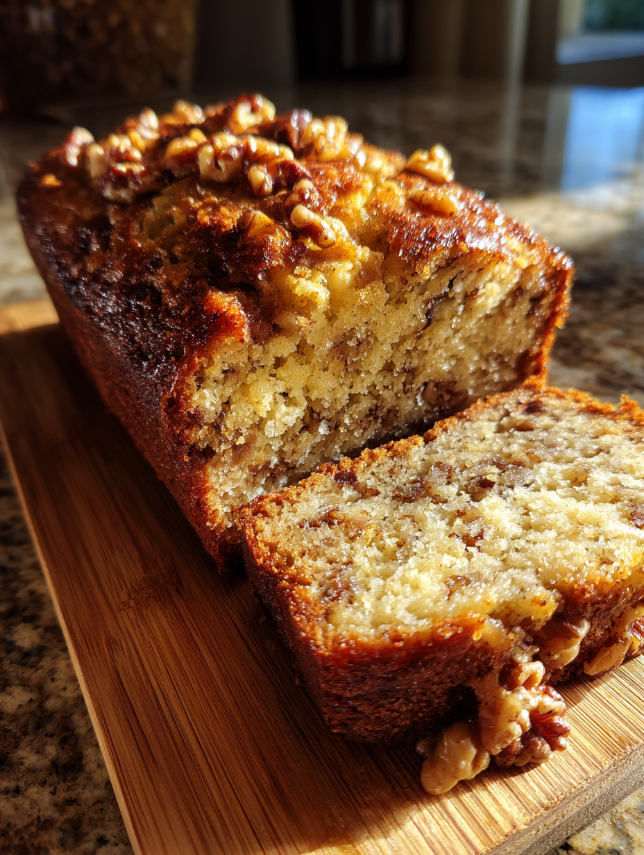 bananenbrot rezept: saftiges Bananenbrot mit Walnüssen genießen