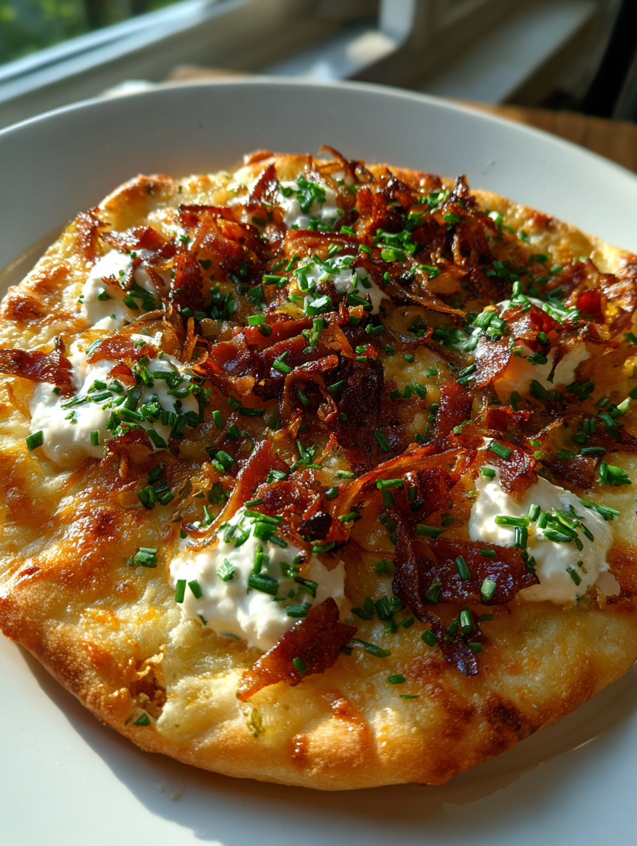 Klassisches Flammkuchen Rezept für einen perfekten Abend