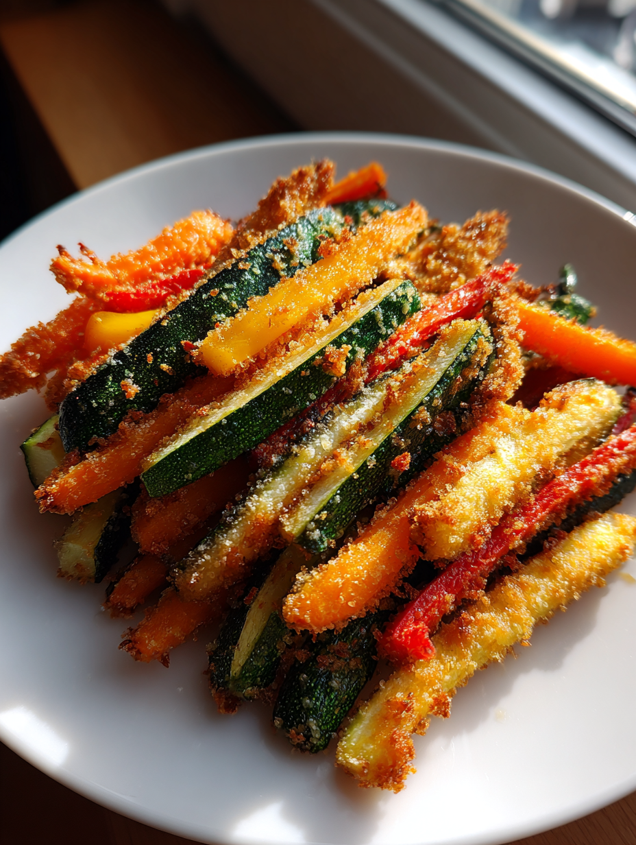 gesunde airfryer rezepte: Knusprige Gemüse-Sticks perfekt zubereitet