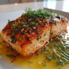 lachs airfryer rezept​: zartes Lachsfilet mit erfrischender Zitronen-Dill-Sauce