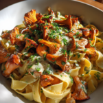 pfifferlinge rezept: köstliche Bandnudeln in Sahnesauce genießen