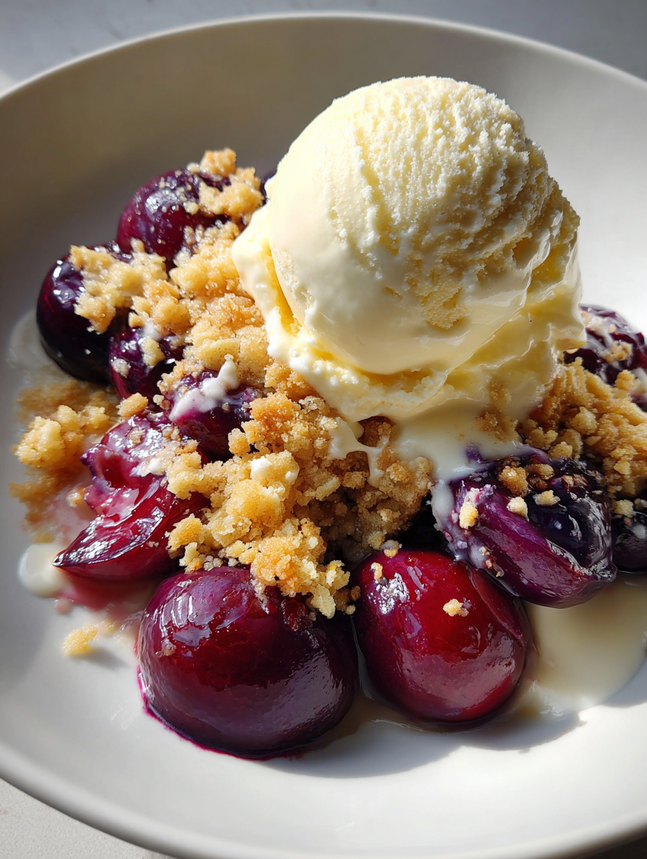 pflaumen crumble: ein köstlicher Auflauf mit Streuseln