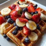 waffeln rezept: Perfekte Buttermilch-Waffeln mit frischen Früchten
