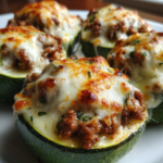 zucchini rezepte mit hackfleisch: köstliche Hackfleischfüllung mit Käse