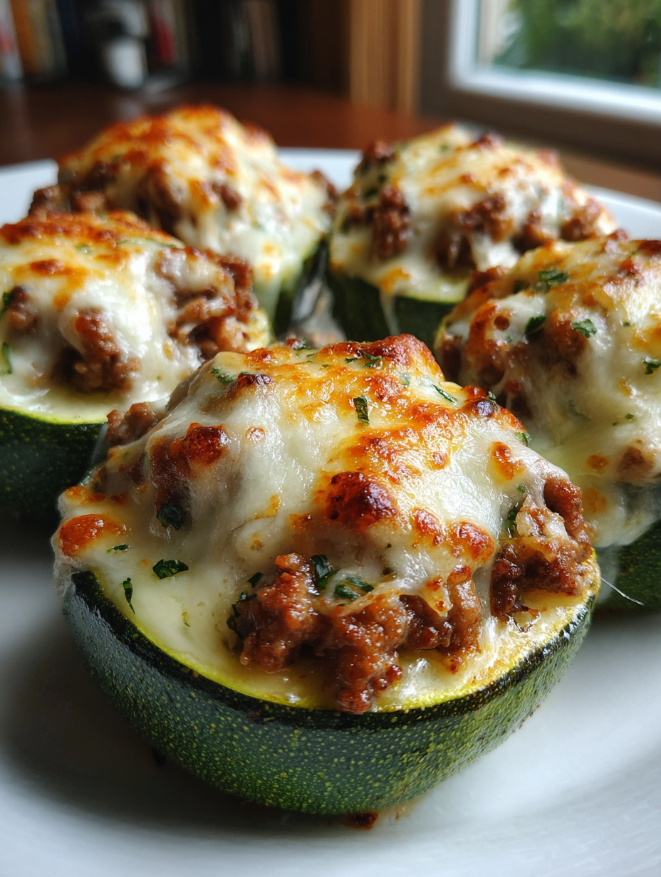 zucchini rezepte mit hackfleisch: köstliche Hackfleischfüllung mit Käse