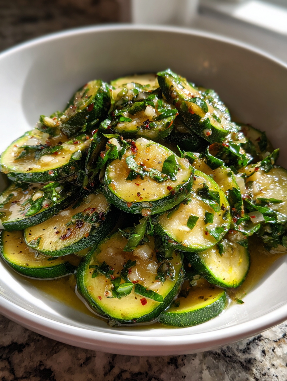 zucchini rezepte pfanne: köstliche Zucchini-Pfanne mit Knoblauch und Kräutern