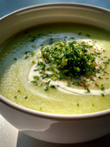 zucchini suppe rezept: cremige Köstlichkeit mit frischen Kräutern