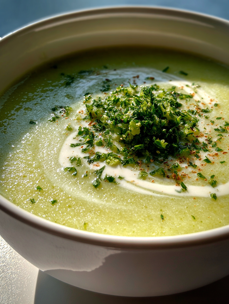 zucchini suppe rezept: cremige Köstlichkeit mit frischen Kräutern