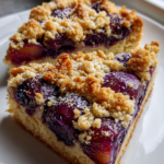zwetschgenkuchen mit streusel: köstlicher Pflaumengenuss vom Blech
