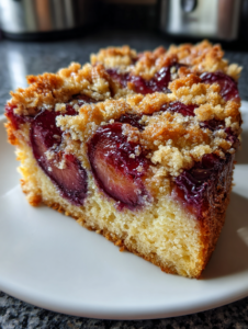 zwetschgenkuchen: saftiger Kuchen mit knusprigen Streuseln