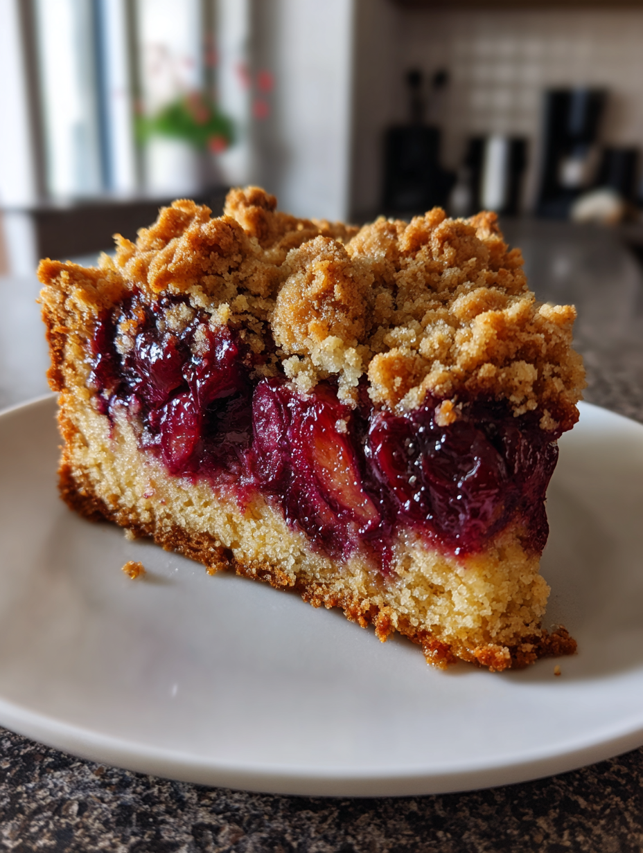 zwetschgenkuchen mit streusel: klassischer Kuchen mit knusprigen Streuseln