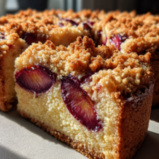 zwetschgenkuchen rührteig und streusel blech: saftiger Pflaumengenuss vom Blech