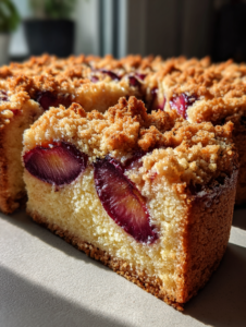 zwetschgenkuchen rührteig und streusel blech: saftiger Pflaumengenuss vom Blech