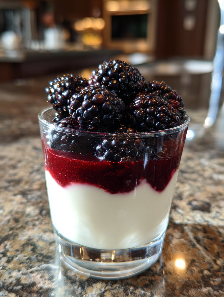 Brombeer Dessert im Glas: Einfaches Rezept für fruchtigen Genuss