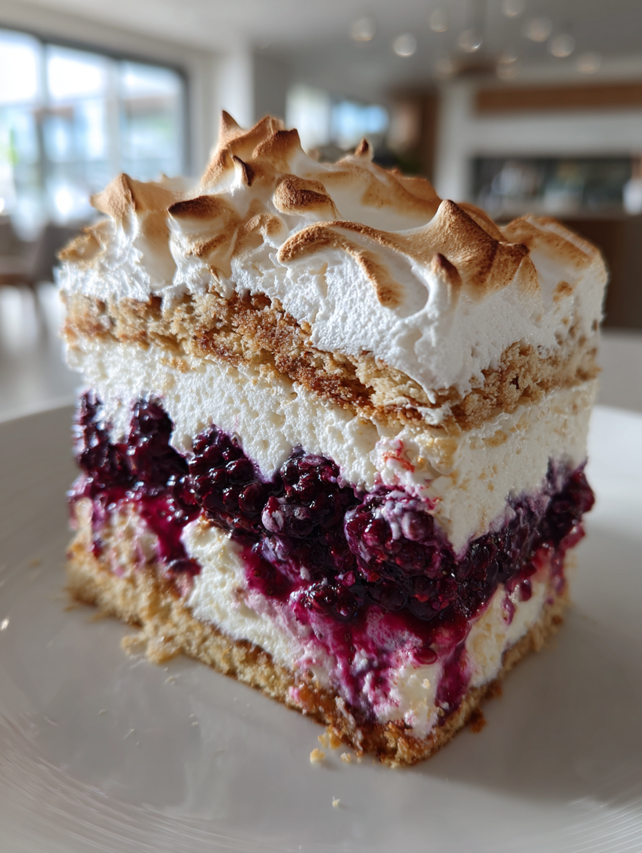Brombeerkuchen mit Baiser: Leckere Kombination aus Frucht und Creme
