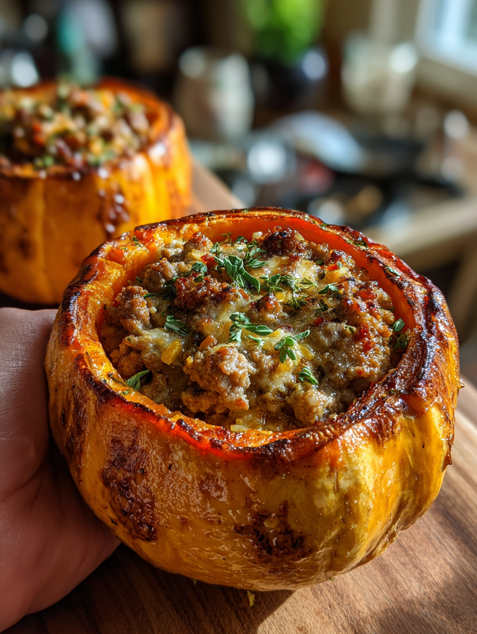 Gefüllter Kürbis mit Hackfleisch: Ein einfaches und köstliches Rezept