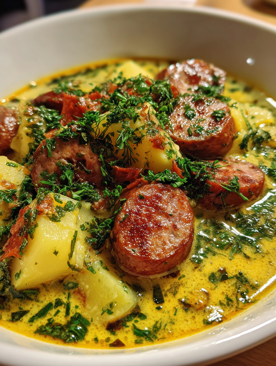 Kartoffelsuppe mit Würstchen: Ein einfaches und leckeres Rezept