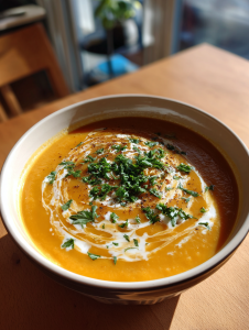 Kürbissuppe mit Ingwer und Orange: Ein einfaches, köstliches Rezept