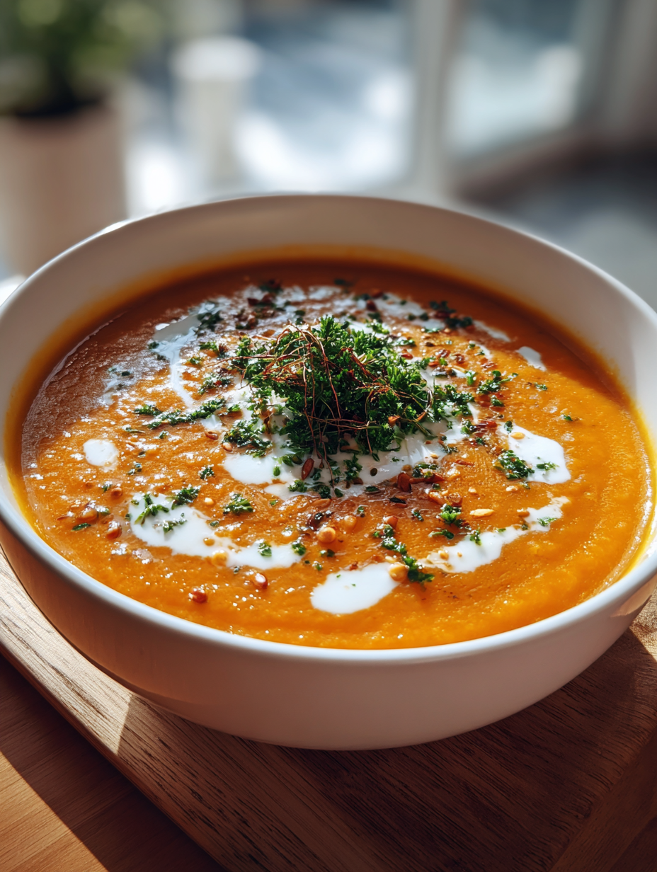 Kürbissuppe für Thermomix: Einfache und cremige Herbstsuppe