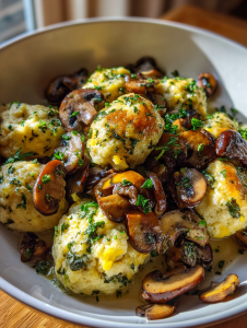 Pilzpfanne mit Semmelknödeln: Leckeres vegetarisches Gericht