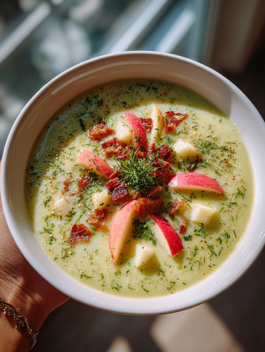 Selleriesuppe mit Apfel: Eine einfache und köstliche Suppe