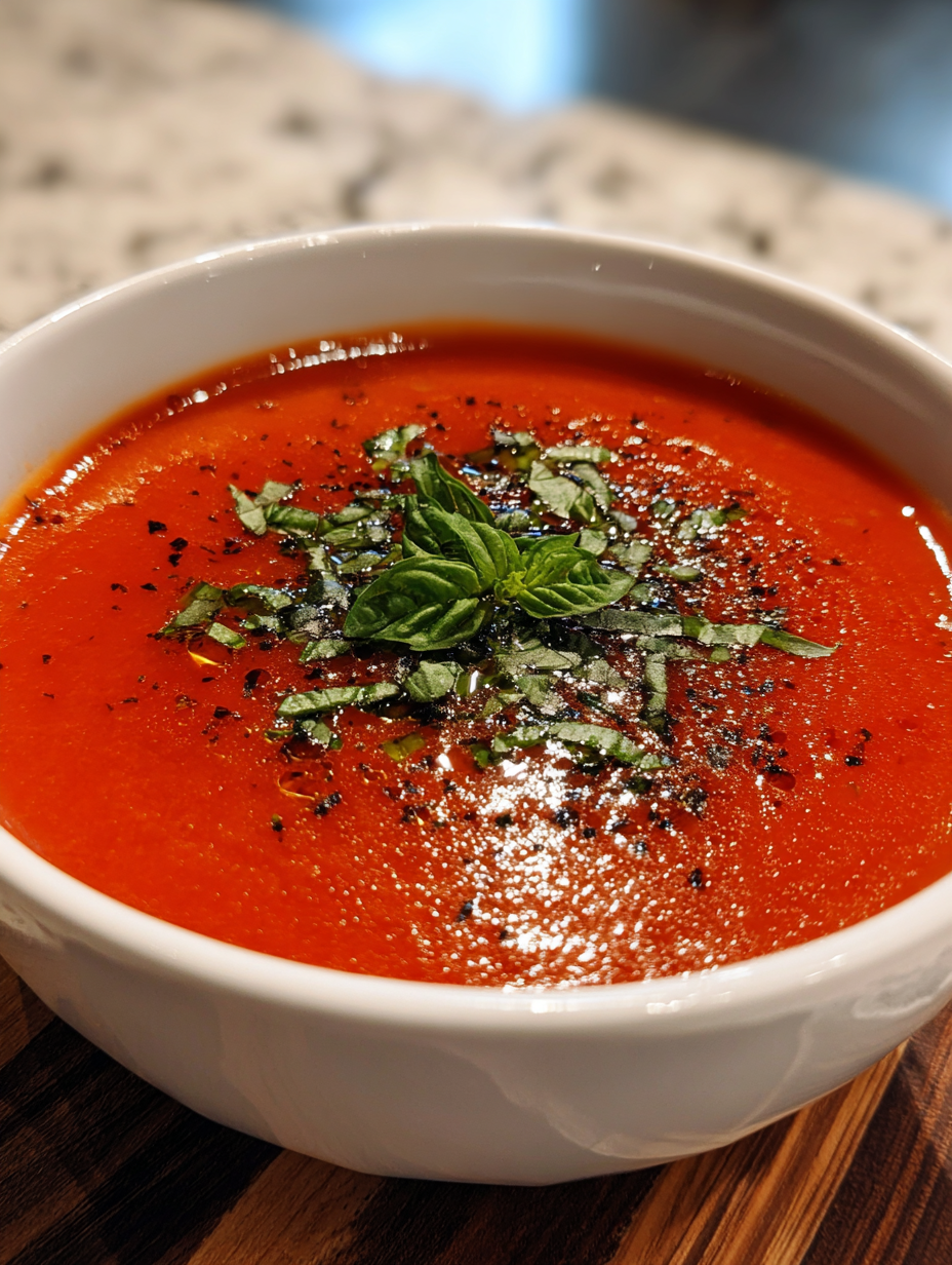 Tomatensuppe aus frischen Tomaten: Ein einfaches, köstliches Rezept