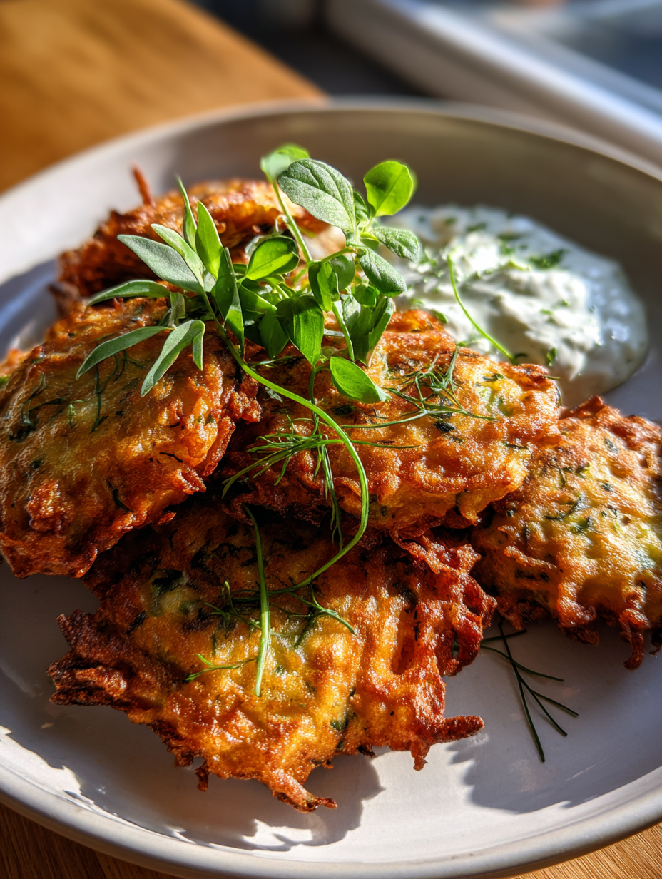 Zucchinipuffer mit Kräuterquark: Einfach und lecker zubereiten