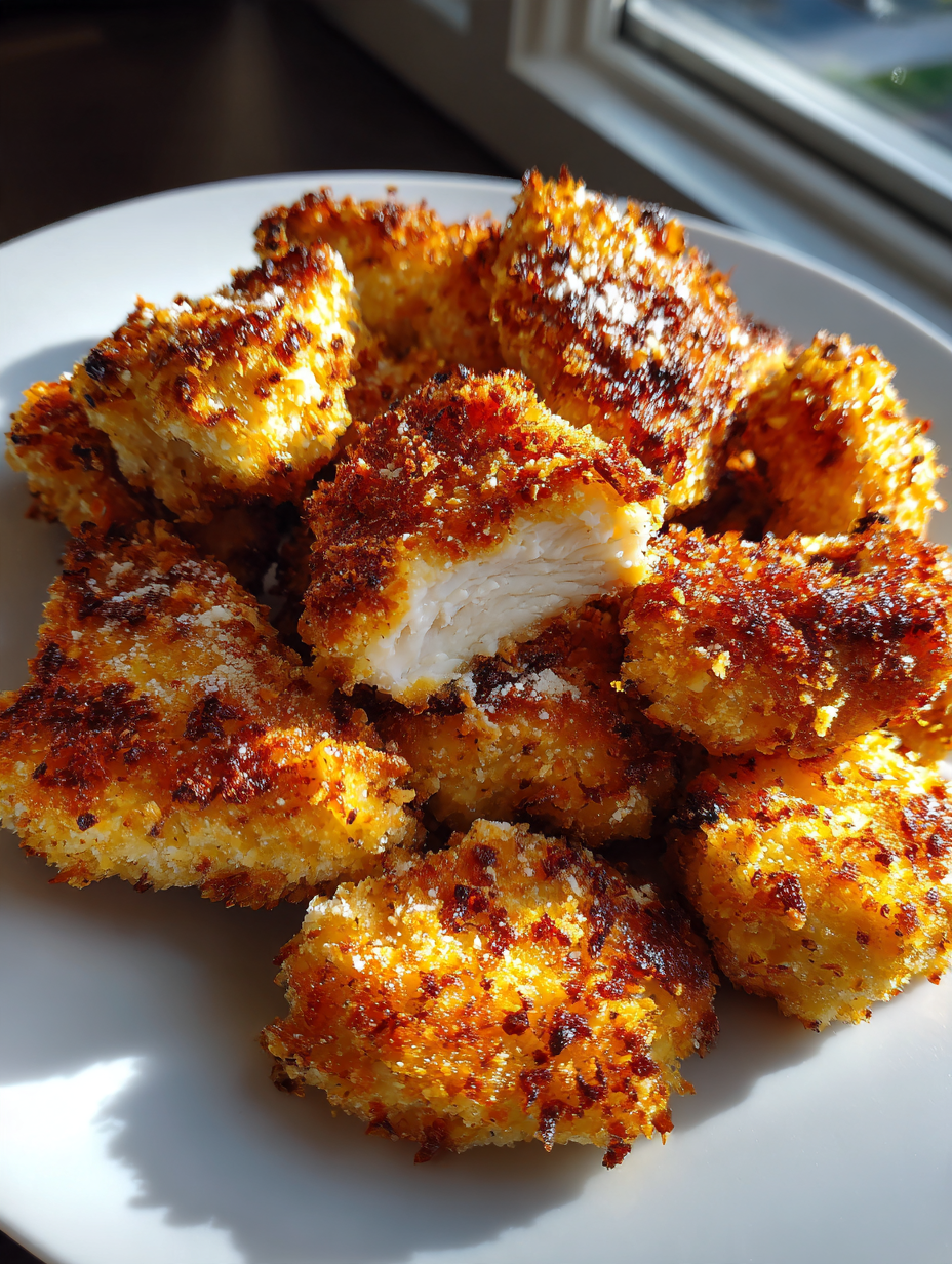 Airfryer Chicken Nuggets mit Parmesan: Einfach und knusprig genießen