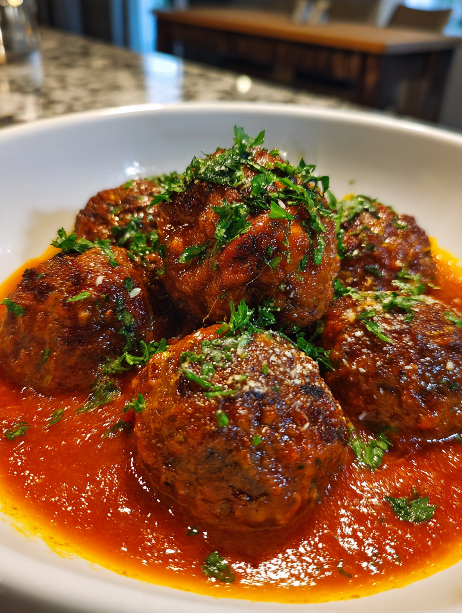 Airfryer Hackbällchen in Tomatensauce: Perfekt für ein schnelles Abendessen