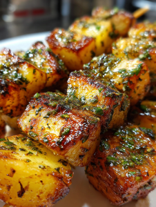 Airfryer Kartoffelspieße mit Kräuterbutter: Einfach und lecker zubereitet