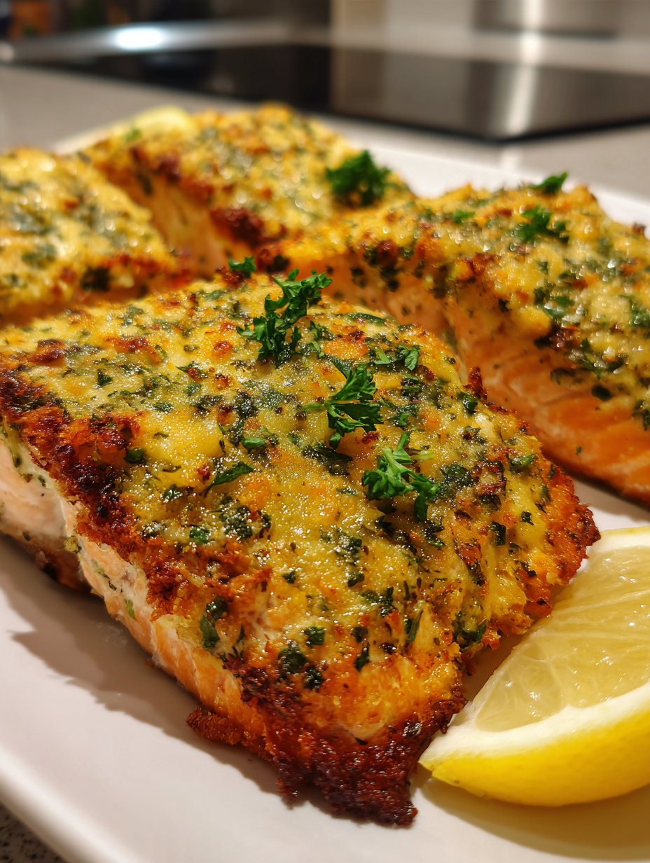 Airfryer Lachs mit Zitronen-Kräuter-Kruste: Einfach und köstlich zubereitet