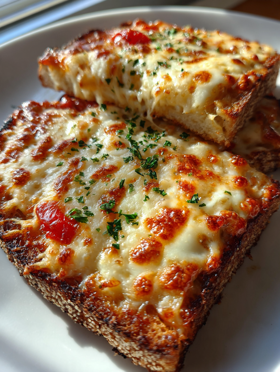 Airfryer Pizza Toast mit Mozzarella: Einfach und lecker zubereitet