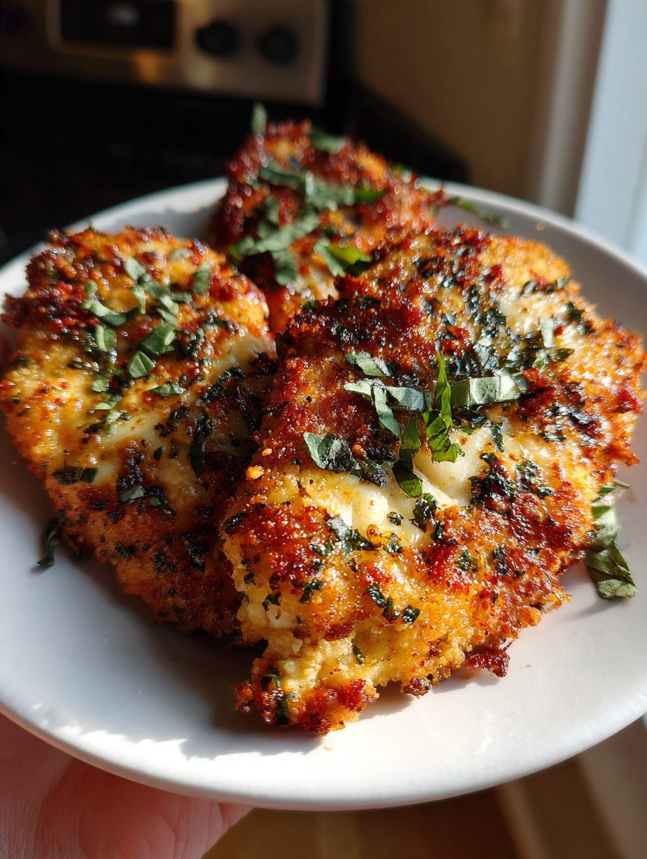 Hähnchen-Parmesan aus der Heißluftfritteuse: Einfach und lecker zubereitet