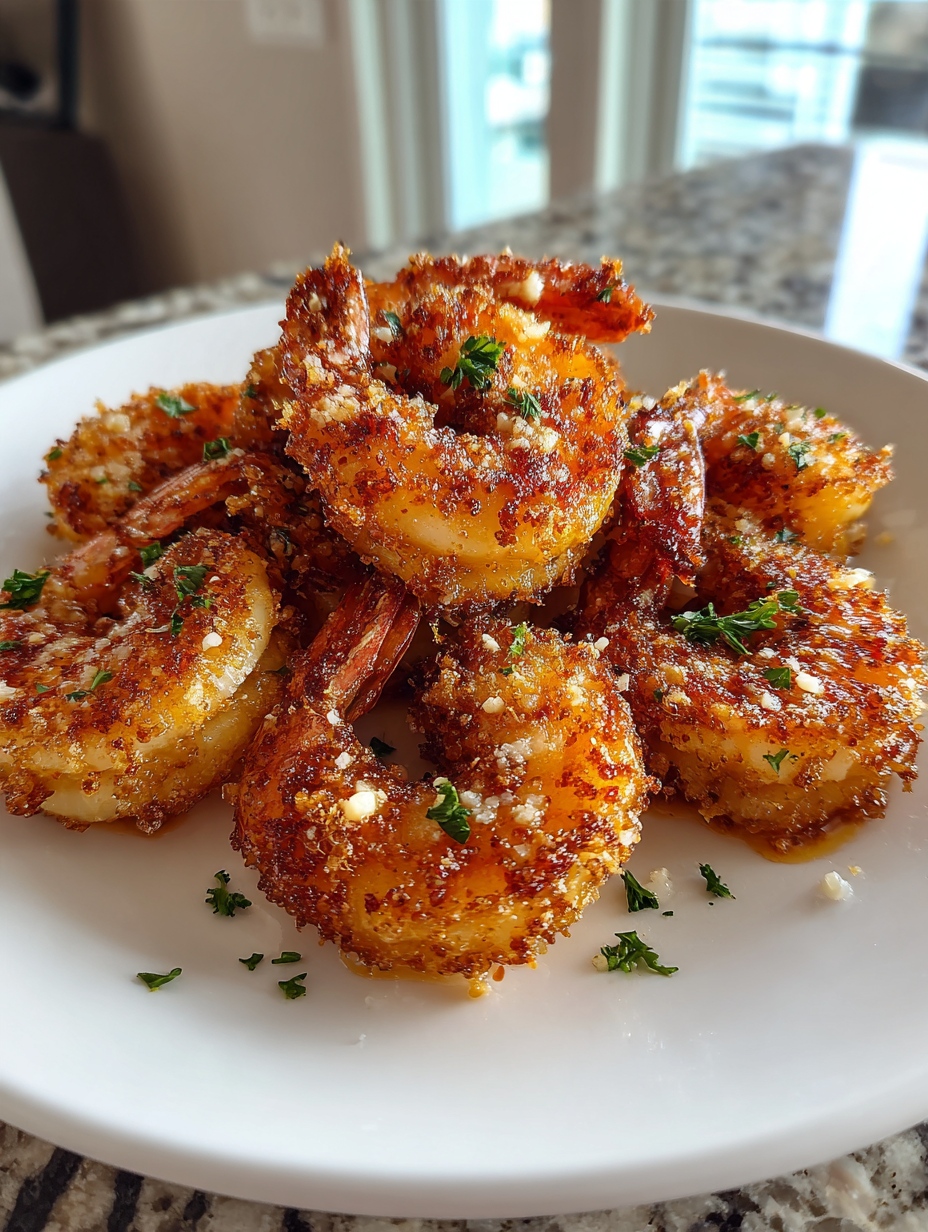Knusprige Garnelen mit Knoblauch aus dem Airfryer: Einfach und lecker