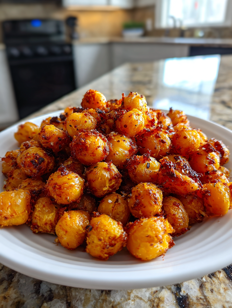 Knusprige Kichererbsen aus der Heißluftfritteuse: Einfach und lecker