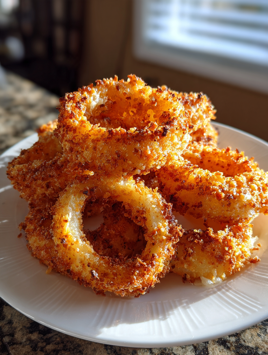 Knusprige Zwiebelringe aus der Heißluftfritteuse: Einfach lecker!
